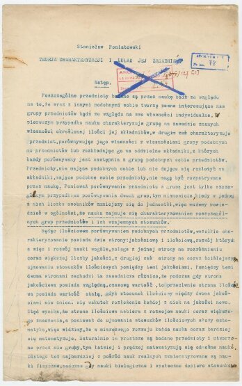 Teoria charakteryzacji i układ jej zagadnień