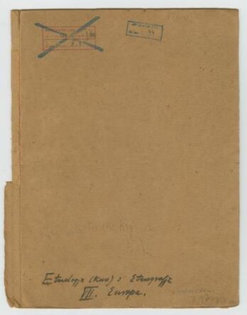 Etnologia (kurs): Etnografia. VII. Europa