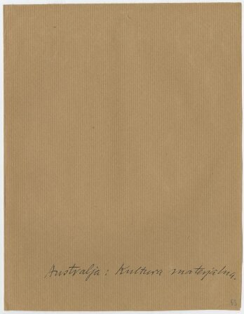 Australia. Kultura materialna